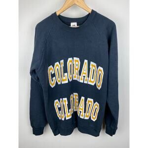 1990 - Colorado Test Print Vintage Crewneck Front and Back Print Sheep - XL